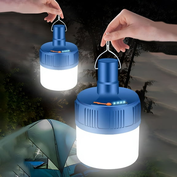HIBIBUD Super Bright Rechargeable Bulb Home Lighting LED Wireless Power Outage Emergency Light USB Rechargeable Outdoor Camping Wide View