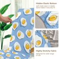 thumbnail image 5 of Yayeee 2 Pack Dining Chair Covers Stretch Parson Chairs Slipcovers Seat Protector, Playful Fried Eggs, 5 of 6