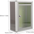 thumbnail image 2 of Pcs Box Plexiglass Donation Box Tips Box Transparent Enclosure Mailboxes Wall Mounted Send Take Ball With Lock, 2 of 5