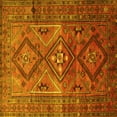 thumbnail image 1 of Ahgly Company Machine Washable Indoor Square Southwestern Yellow Country Area Rugs, 3' Square, 1 of 4