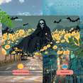 thumbnail image 5 of 1 Pcs 2D Flat License Plate Covers & Frames, The Grim Reaper For Decorative Front, Waterproof For Decoration Aluminum License Plate Covers & Frames Cover For Men Women, 12" X 6", 5 of 7