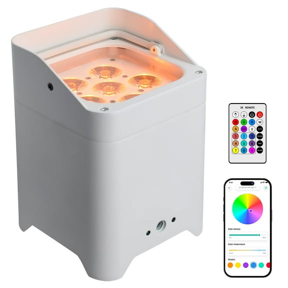 Battery Powered Uplights Rechargeable Par Can 6x18W RGBWA UV LED Stage Lights