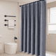 thumbnail image 2 of Cortinas De Baño En Tela Lavable Impermeable Lino 180×180 Azul Tranquilo 180×180 Xtellar azul, 2 of 3