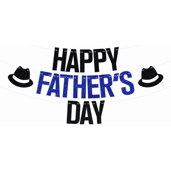 Happy Father’s Day Banner, Best Dad Ever/Super Dad, Happy Father’s Day Daddy Birthday Party Decorations Supplies for Men