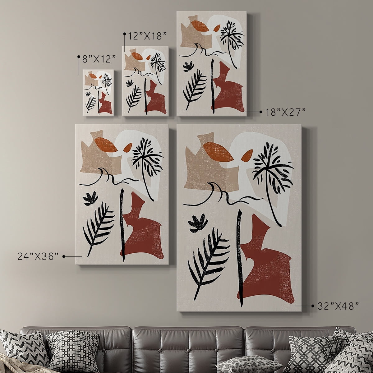 Soft Palms VI Premium Gallery Wrapped Canvas - Ready to Hang