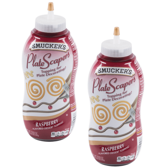 (2 pack) Smucker's Raspberry Platescapers, 19.25 oz. Bottle