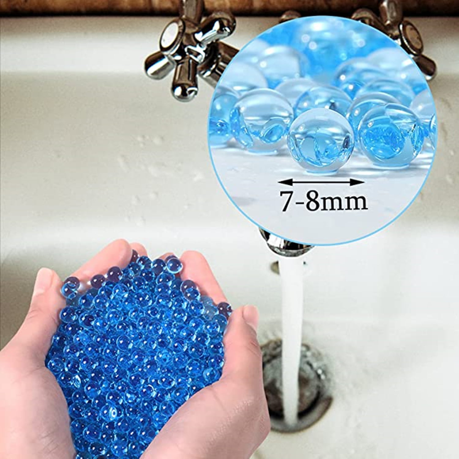 Richgv 60000(7-8 mm) Water Ball Toy Refill Ammo, Water Balls Beads for Kids  aged 6-18 