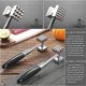 thumbnail image 4 of Meat Tenderizer, Dual-Sided Nails Meat Mallet, Meat Hammer Used for Steak, Chicken, FishMeat Pounder With Rubber Comfort Grip Handle, 8.8 inches Meat, 4 of 5