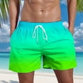 thumbnail image 2 of Sopiago Mens Swimtrunks Quick Dry Beach Swim Shorts for Men with Mesh Lining Board Shorts Men Green,M, 2 of 4