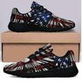 thumbnail image 3 of Baseball American flag Shoes Sneakers for Women Men Black Size 3.5, 3 of 7