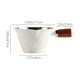 thumbnail image 3 of Taza medidora de café italiano | Vaso de acero inoxidable para espresso con mango de madera | Taza con escala de extracción en onzas para una preparación precisa, 3 of 6