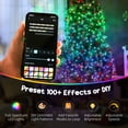 thumbnail image 4 of 6ft Prelit Christmas Tree with Full-Spectrum LEDs, Smart App Control, Wide Full Hinged Xmas Tree, Easy Assembly, 4 of 6