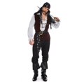 thumbnail image 1 of Pirata de disfraces de Halloween para hombres, Disfraz de calavera de lujo para carnaval, ropa de Cosplay de capitán adulto para fiesta, 1 of 5