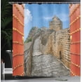 thumbnail image 4 of Ambesonne China Shower Curtain, Silk Road, 69"Wx75"L, Multicolor, 4 of 5