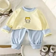 thumbnail image 2 of Odeerbi 3M-5Y Toddler Boys Girls Cotton Pajamas Long Sleeve Tops Pants Set Soft Loungewear Cute Print Sleepwear Casual Comfortable Two-piece Pajama Sets Toddler Boys Girls Clothes, 2 of 3