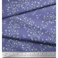 thumbnail image 3 of Soimoi Velvet Fabric Leaves Watercolor Print Sewing Fabric Yard 58 Inch Wide, 3 of 3