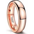 thumbnail image 1 of 2mm 4mm 6mm Tungsten Wedding Bands Ring for Women Men Rose Gold/Silver/Gold/Black Polished Slim Engagement Promise Rings Comfort Fit Size 4-13, 1 of 4