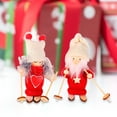 thumbnail image 6 of Christmas Wooden Ski Doll Toy Miniature Tree Pendant Ornament for Festive Holiday Decorations, 6 of 8