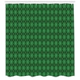 thumbnail image 3 of Ambesonne Irish Shower Curtain, Vintage Argyle Tartan, 69"Wx84"L, Green Dark Green White, 3 of 3