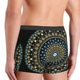 thumbnail image 5 of Fotbe Dot Mandala Men’s Total Support Pouch Boxer Briefs, X-Temp Cooling, Moisture-Wicking Underwear, Regular, Long-leg and Trunk-Medium, 5 of 9