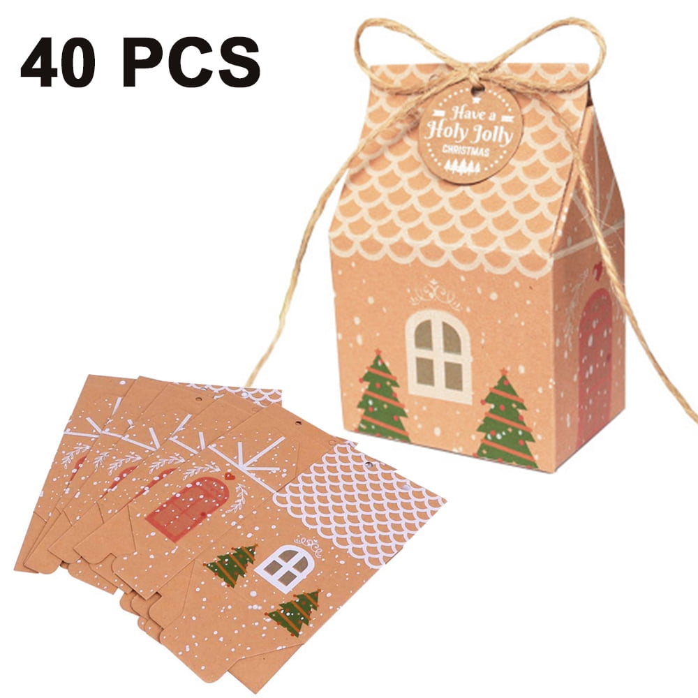 Details about   Christmas Candy Bag Xmas Party Loot Bags Gift Pouches Plastic Candy Bag For Xmas 
