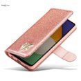 thumbnail image 4 of Sparkling Rose Gold Leather Phone Case For Samsung Galaxy A52/A52S/A12/M12 - Women's Love Cover For Samsung Galaxy A53 A13, 4 of 4
