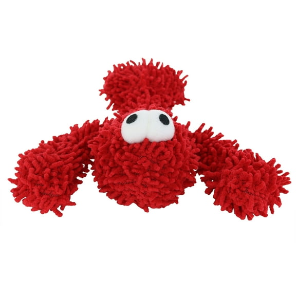 Mighty Jr Microfiber Ball Lobster Squeaky Plush Dog Toy