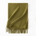 thumbnail image 2 of Cekizud Scarves for Women Solid Color Warm Shawl Versatile Spring Fall Outdoor Neck Wrap, 2 of 3
