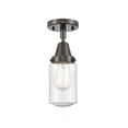 thumbnail image 1 of 447-1C-OB-G314-LED-Innovations Lighting-Dover-3.5W 1 LED Flush Mount in Traditional Style   Oil Rubbed Bronze Finish with Seedy Glass, 1 of 1