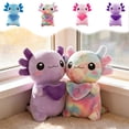 thumbnail image 1 of Lekihaqq Salamander Plush Doll Cute Soft Stuffed Animal Sleeping Pillow Toys For Kids Girls Boys Home Bedroom Decoration Gift Cotton Material Pink Blue Purple, 1 of 7