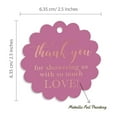 thumbnail image 6 of Inkdotpot Rose Gold Foil Paper Hang Tags Thank You Baby/ Bridal Shower Favor Tags 100 Pieces, 6 of 7