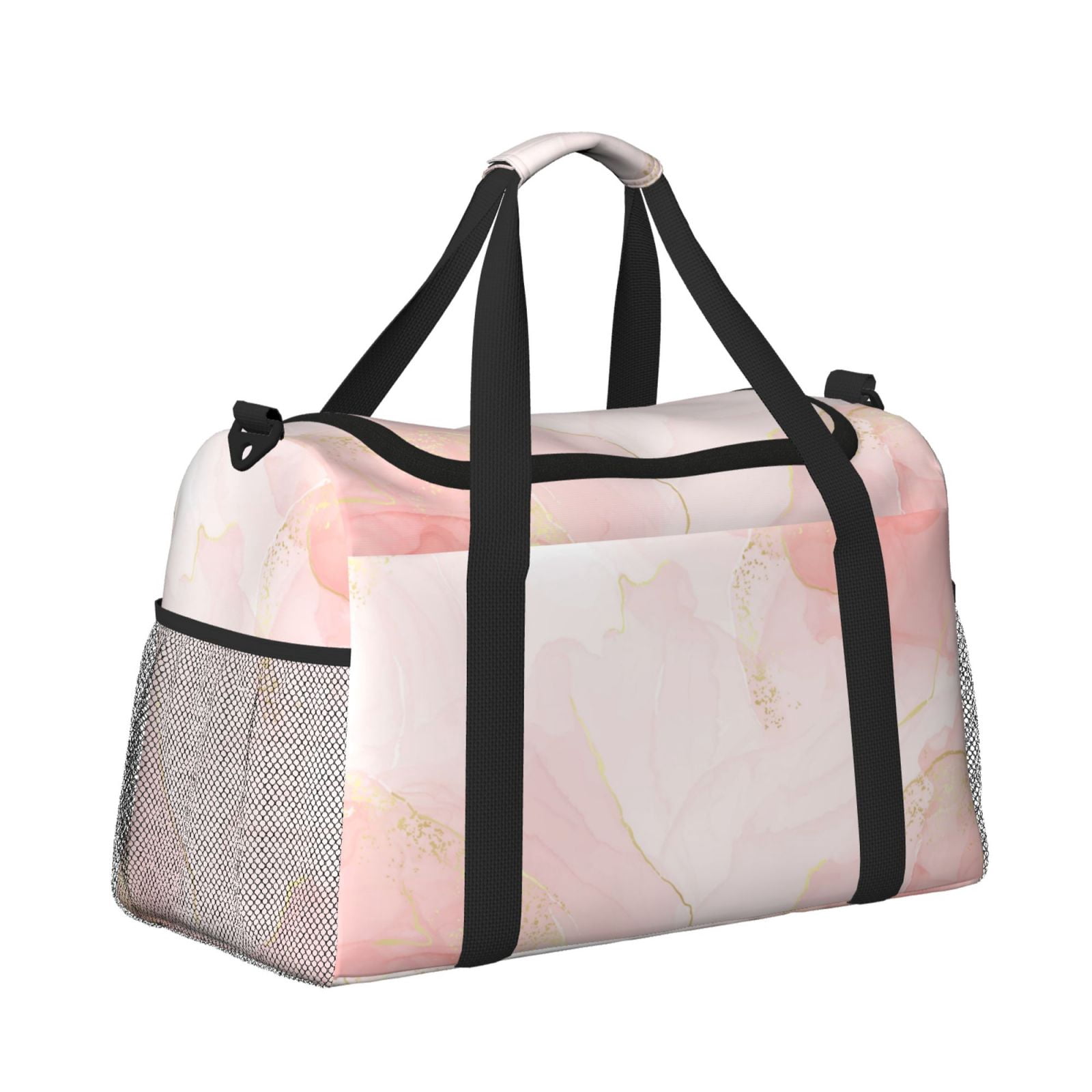 Fuzoiu Marble Print Travel Duffle Bag,Carry On Tote Bags,Duffel Bag,Sport Gym Bag, Hospital Bag for Labor and Delivery, Overnight Bag,Luggage Bag