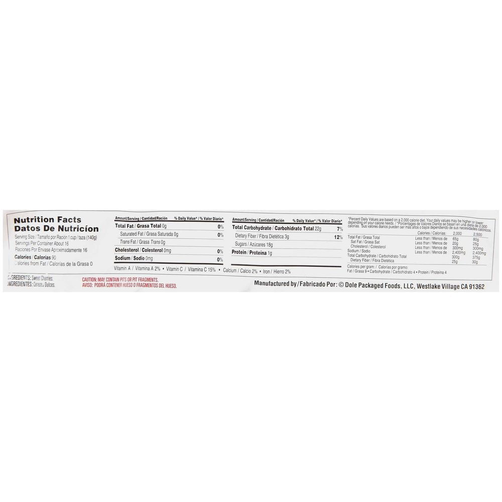 Dole Individual Quick Frozen Dark Sweet Cherry, 5 Pound -- 2 per Case.