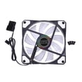 thumbnail image 2 of PC Computer 33 LED 120mm Silent Computer Case Disipador de calor Ventilador (Blanco) Ehuebsd Para estrenar, 2 of 9