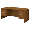 thumbnail image 2 of Series C Bow Front Desk With 3/4 Pedestals-Finish:Warm Oak/Warm Oak, 2 of 7