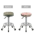 thumbnail image 5 of Fotbe Rose Flowers Stool Covers Round,Waterproof Round Bar Stool Covers Bar Chair Covers Washable Stool Cushion Slipcover for 12-14 Inch Chair-12 inch, 5 of 7