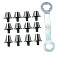 thumbnail image 2 of 12 x Clavos para zapatos de fútbol Tacos de fútbol M5 Tacos de rugby Clavos universales para atletismo Gris con llave, 2 of 8