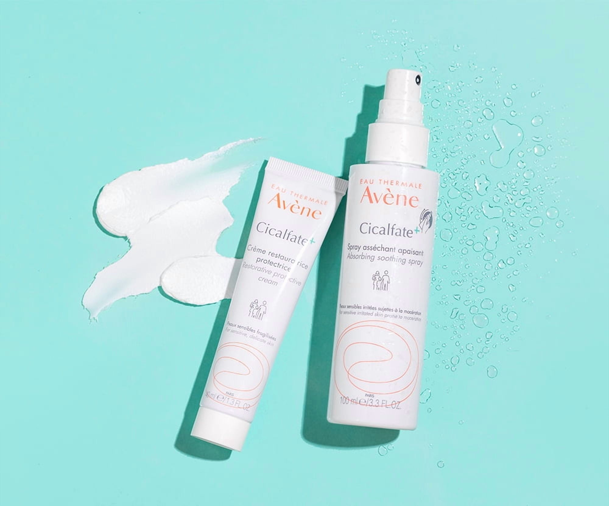 Avene Cicalfate+ Absorbing Soothing Spray - For Dry & Irritated Skin - Helps Restore Skin Barrier, 3.3 fl oz