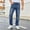 Blue, variant on Gamivast Regular Fit Jeans for Men Classic Straight Leg Stretch Denim Pants Casual Work Trousers for Everyday Wear Comfort Bottoms Vintage Streetwear