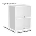 thumbnail image 7 of hengtong Desktop Storage Box Lidded Multipurpose for Household files Office Organizer wihte 33.2x24.5x45cm, 7 of 7