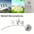 thumbnail image 4 of Stainless Steel Flower Fairy and Dandelion Dancing Metal Horticultural Sculpture Interior Art Decoration - Valentine's Day Gift - No Electricity Required - Festival Decoration（Type B）, 4 of 5