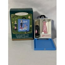 2001 Hallmark Keepsake Ornament Solo In The Spotlight Case and Barbie
