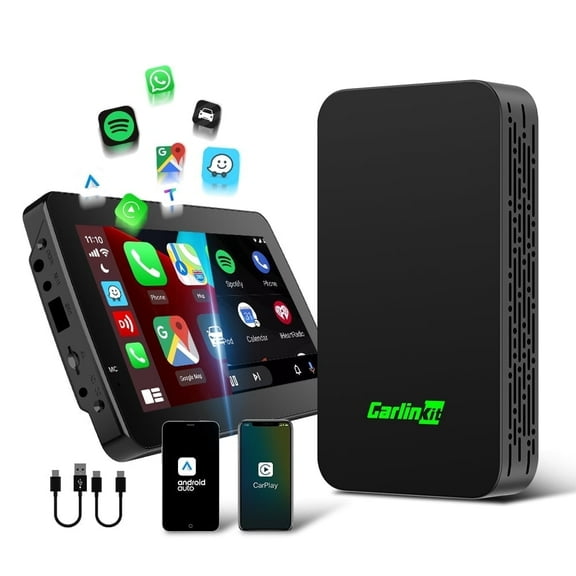 Carlinkit 2AIR 2-in-1 Wireless CarPlay Adapter for Car Stereo, Android Auto Compatible, Works with iPhone & Android