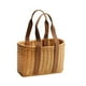 thumbnail image 1 of Cesta tejida a mano, decorativa, ligera, versátil, cesta de la compra sencilla, cesta de flores para acampar, compras, jardinería en interiores y exte Pequeño, 1 of 8