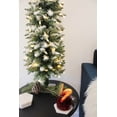 thumbnail image 2 of Perfect Holiday 3.5 Ft Pencil Flocked ChristmasTree, 210 Tips, UL 100 LED Square Stand Dia 12" for Christmas, 2 of 5
