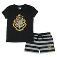 thumbnail image 3 of Harry Potter Girls' Wizarding World Hogwarts Crest Sleep Pajama Set Shorts, 3 of 8