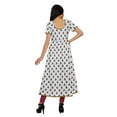 thumbnail image 4 of Moomaya Short Sleeve Kurta Printed Women Front Slit Kurti Summer Clothing, 4 of 6
