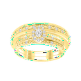 thumbnail image 4 of Brilliance Fine Jewelry 1/3 Carat Lab Grown Diamond Trio Ring Set in 14KT Gold Plated Sterling Silver, 4 of 8