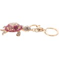 thumbnail image 2 of 1 llavero de tortuga con diamantes de colores y colgante de tortuga con espejo., 2 of 5