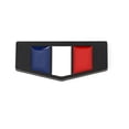 thumbnail image 2 of Car Side Fender Rear Emblem Badge Sticker Black Metal 3D France Flag, 2 of 2